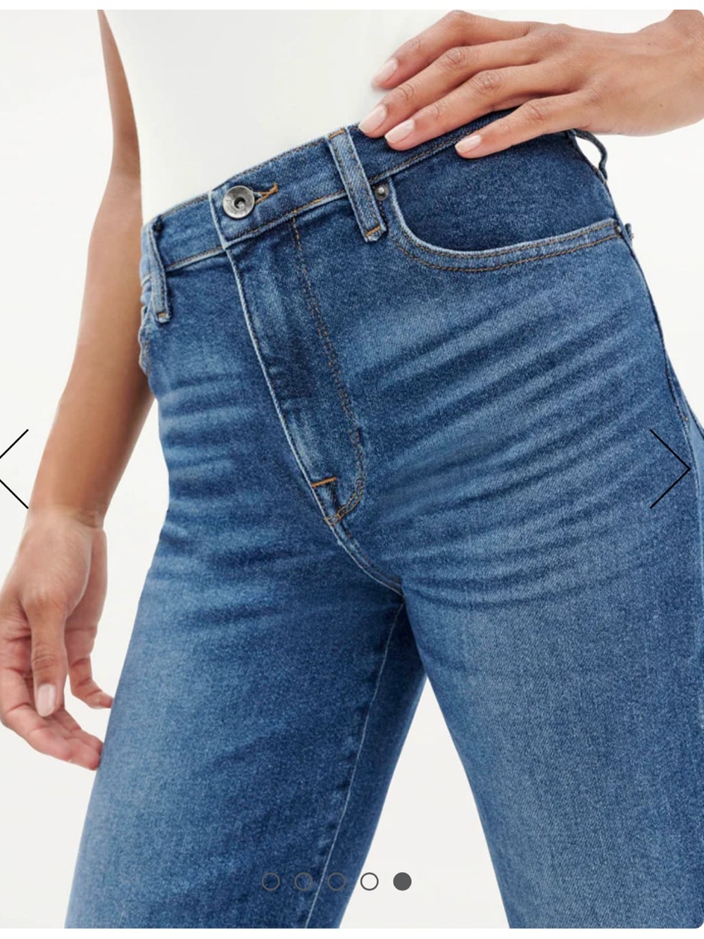 Splendid High Waist Cropped Raw-Hem Straight Jeans 30 - Picture 5 of 12